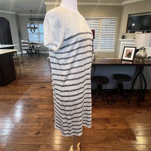 NWT $140 Comptoir Des Cotonners Linen Cotton Dress Size US Large FR XL EU XL - Picture 11 of 16